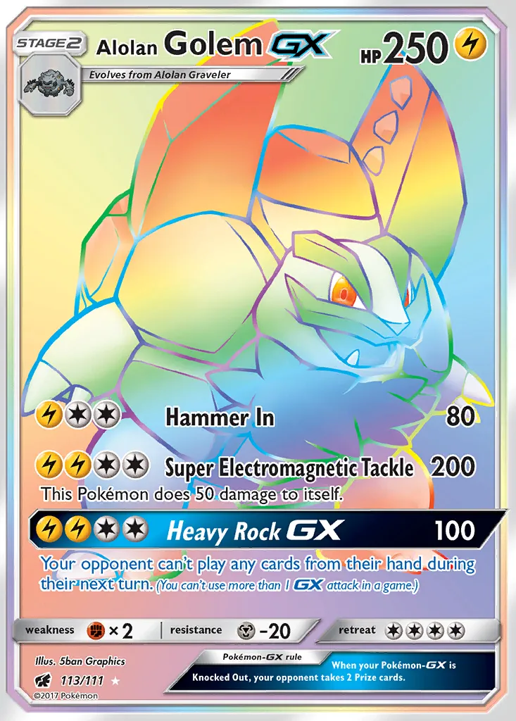 Alolan Golem-GX