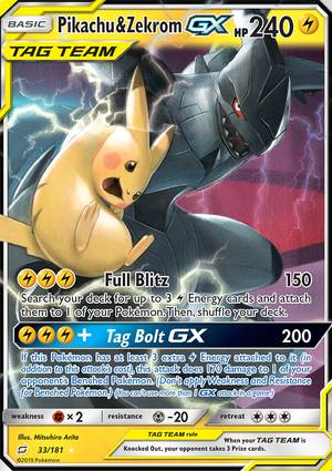 Pikachu & Zekrom-GX